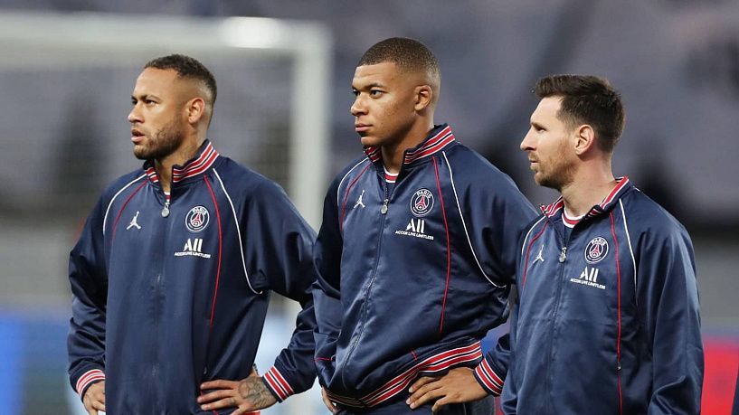 Neymar Jr, Kylian Mbappé, Lionel Messi