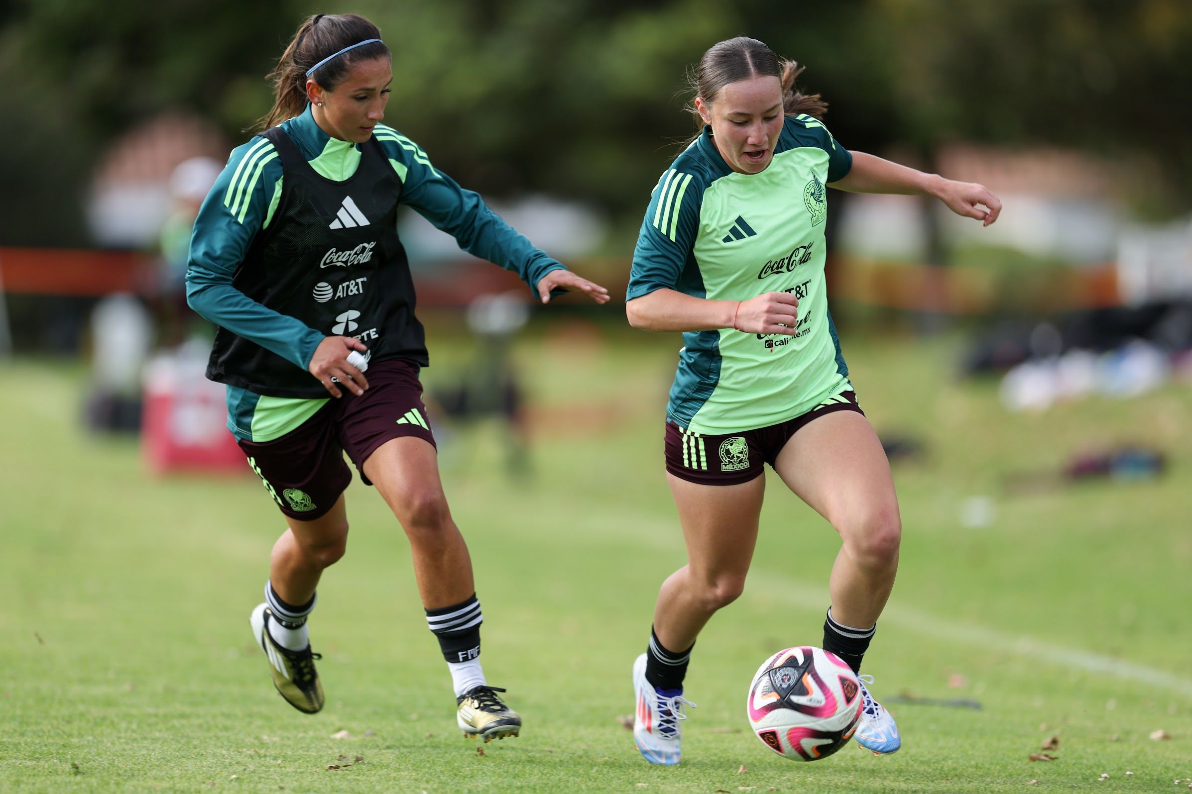 Selección Mexicana entrenando en Bogotá.