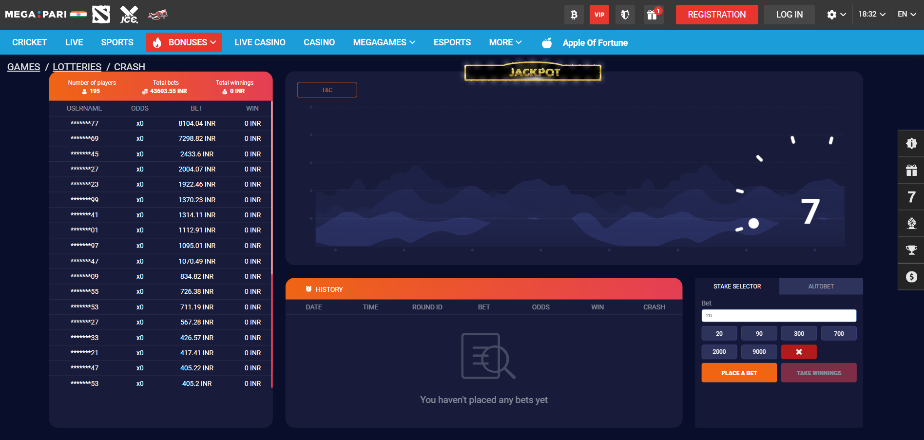 Megapari crash games