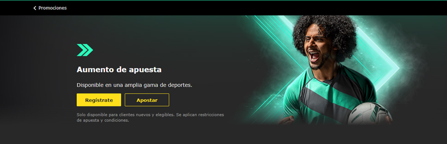 Se muestra una de las promociones principales de Bet365 España