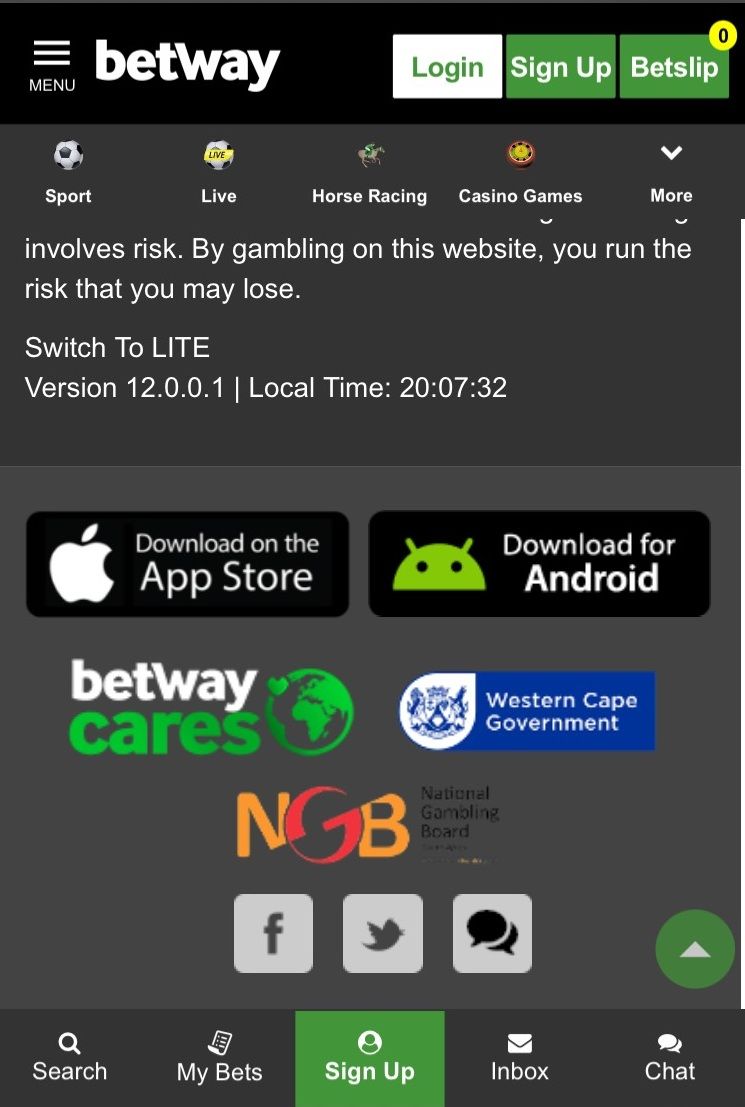 Download Betway App, Login, Register From South Africa And Get 100% ...