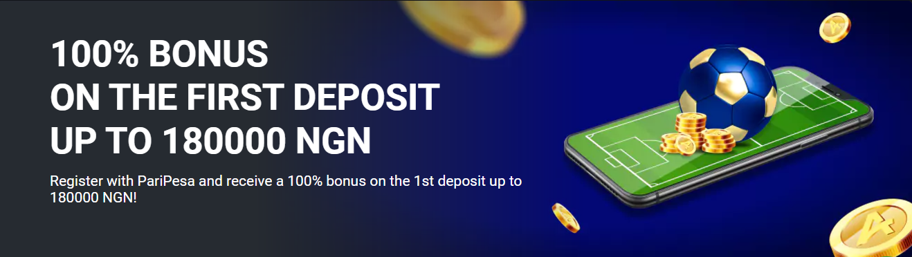 An image of the Paripesa first deposit offer