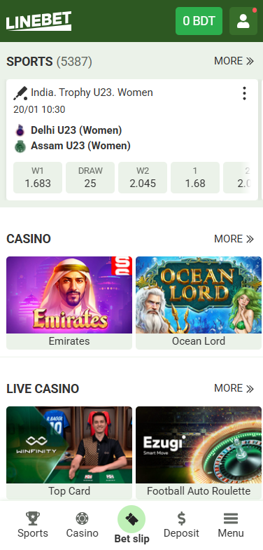 LineBet Bangladesh apk