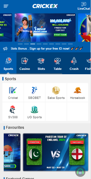 Crickex sportsbook