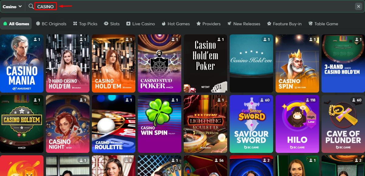 Bc game app casino Mobile Version