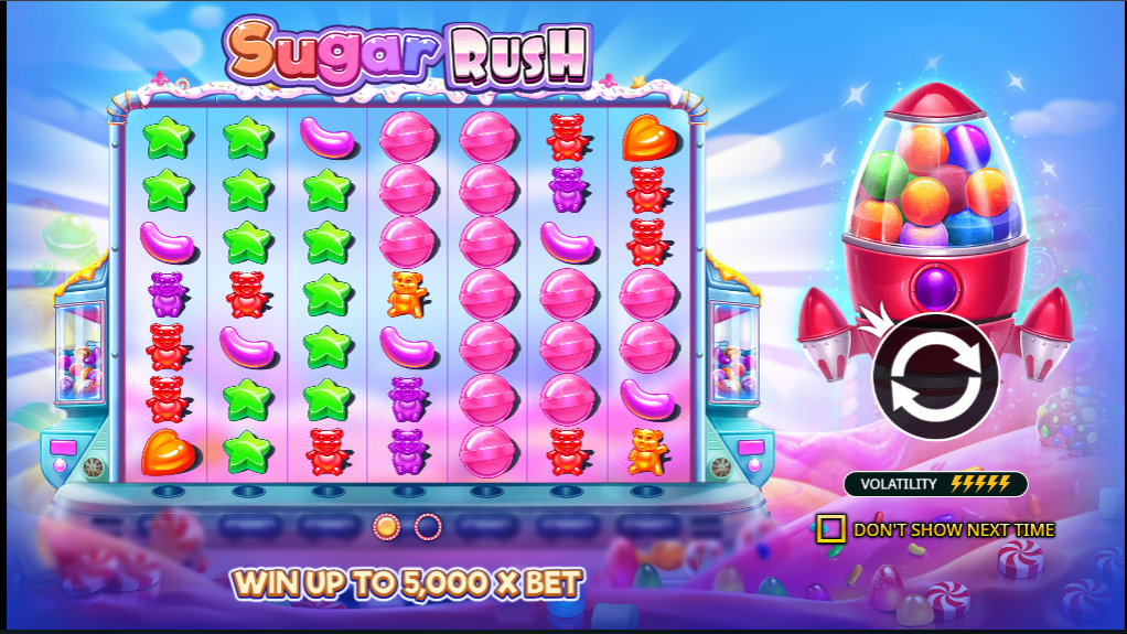 Sugar Rush casino slot banner