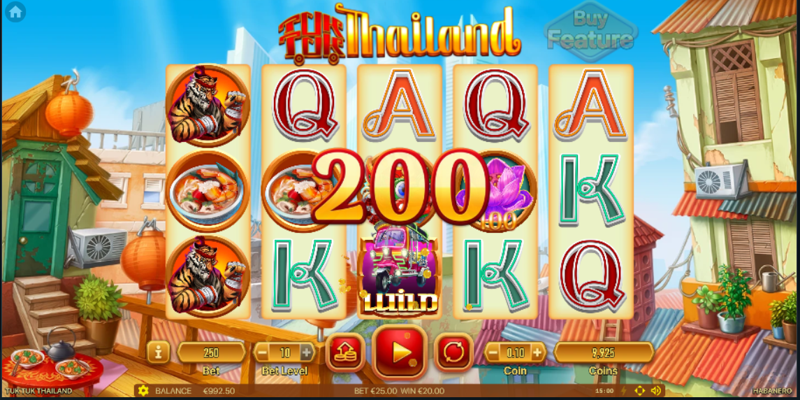 Tuk Tuk Thailand casino slot banner