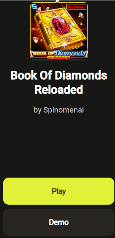 Book of Diamonds on Mobile Version 