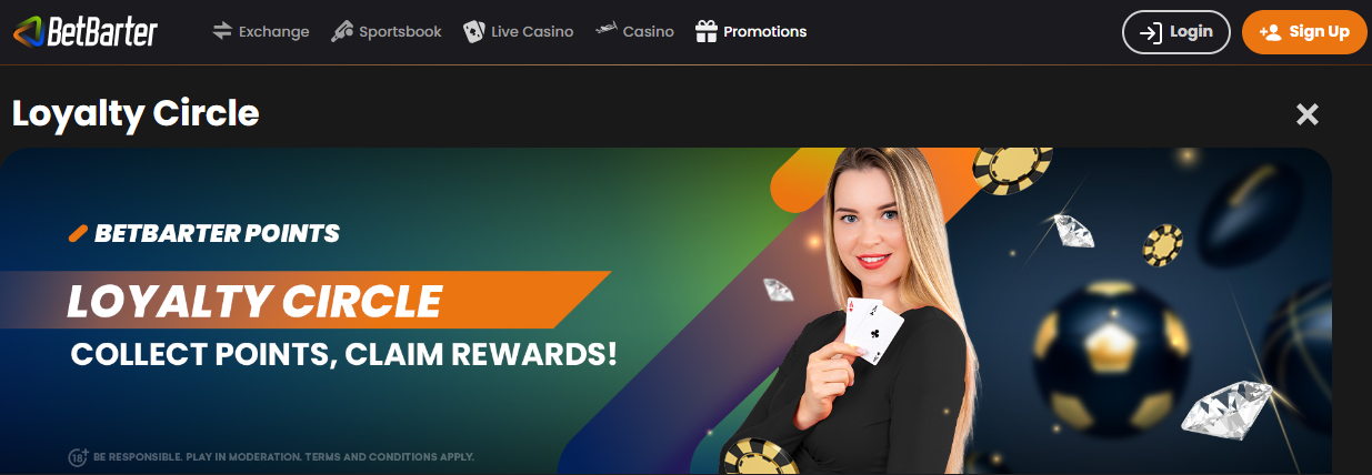 Betbarter bonus code loyalty bonus