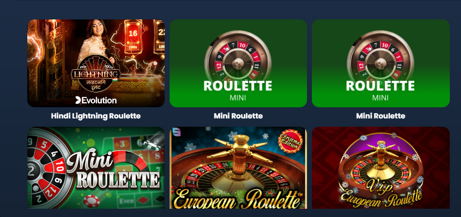 Roulette games on 4RaBet in India