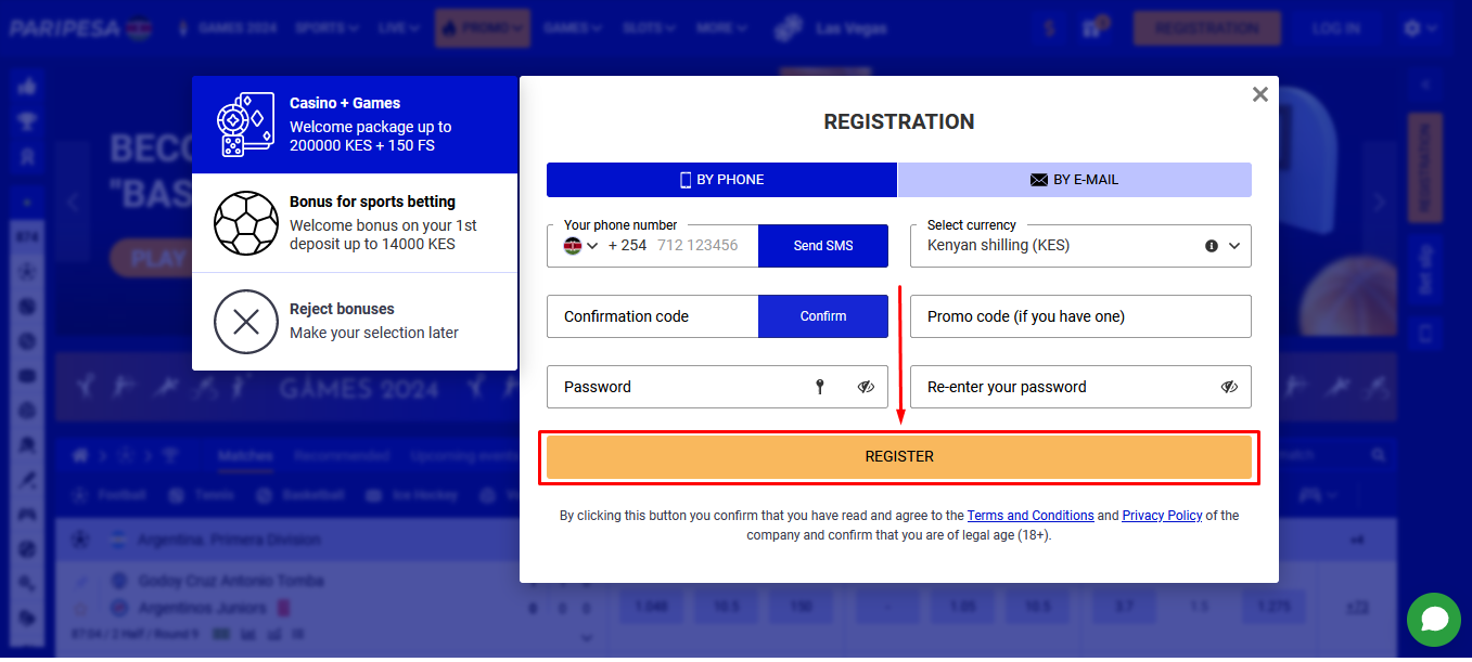 Finish Registration Process