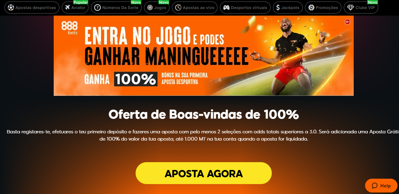 Bónus 888bets Moçambique