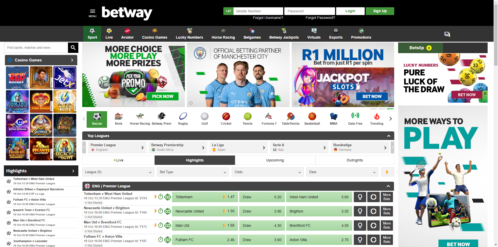 betting sites South  Africa