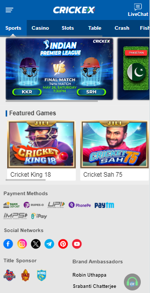 Crickex sportsbook