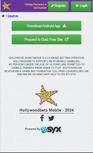  Hollywoodbets mobile app image