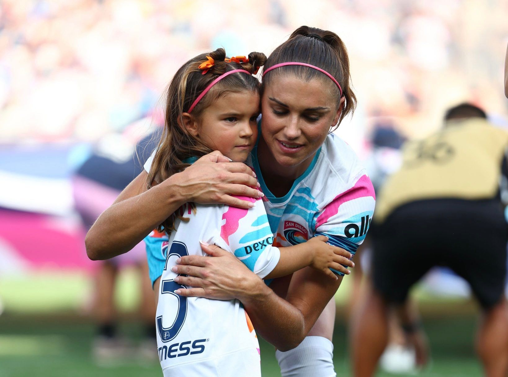 Alex Morgan y su hija Charlie.