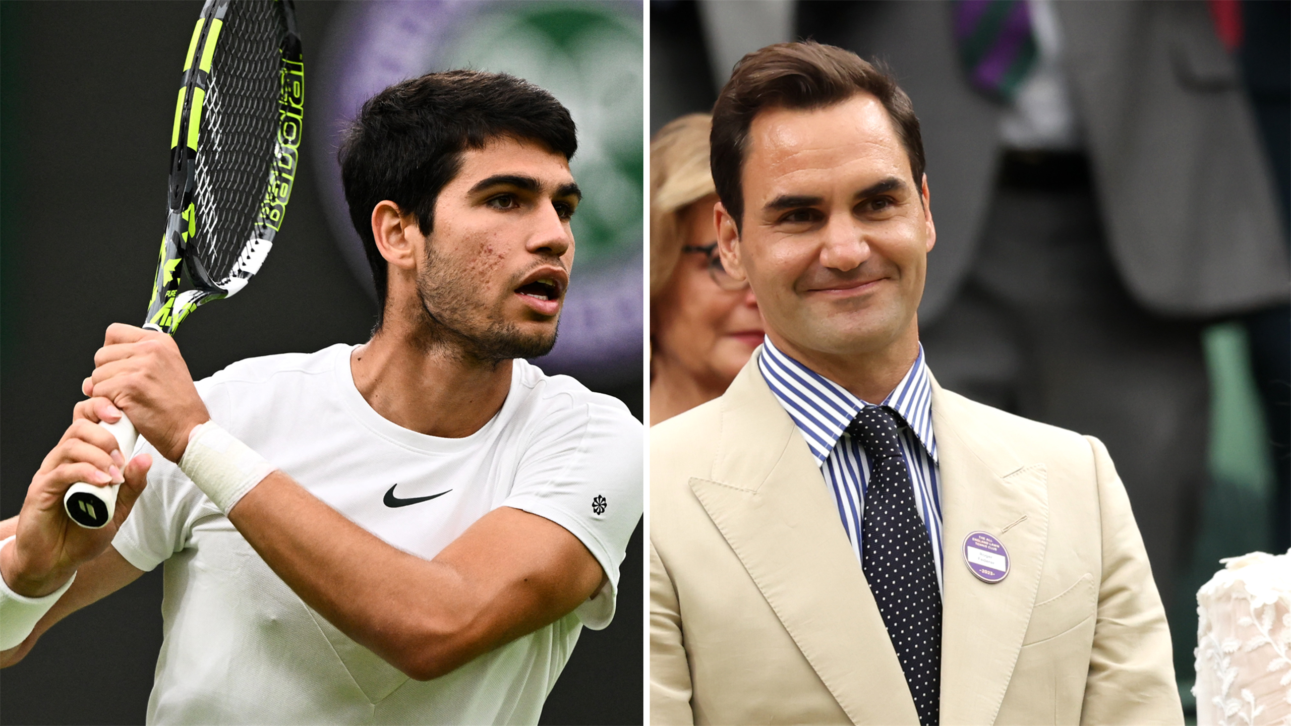 Carlos Alcaraz, Roger Federer