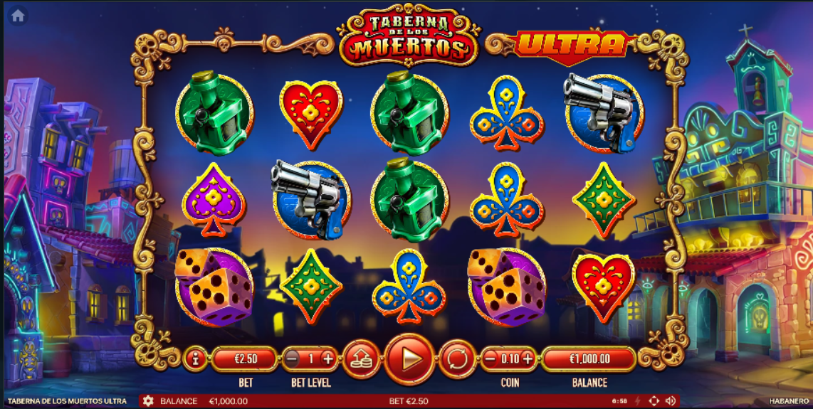 Taberna De Los Muertos casino slot banner