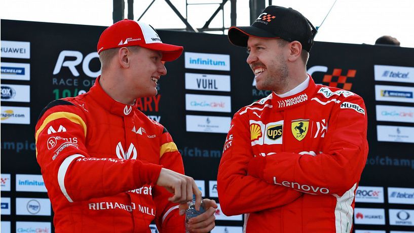 Mick Schumacher, Sebastian Vettel