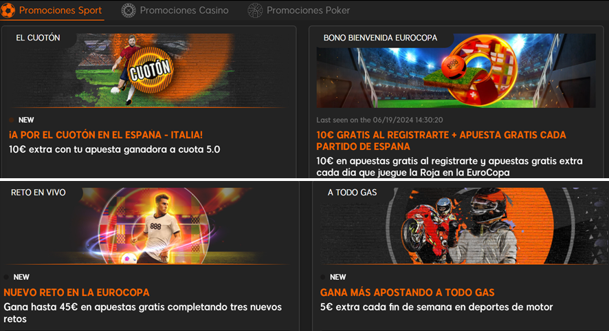 Imagen de promociones Sport  bono de bienvenida 888sport