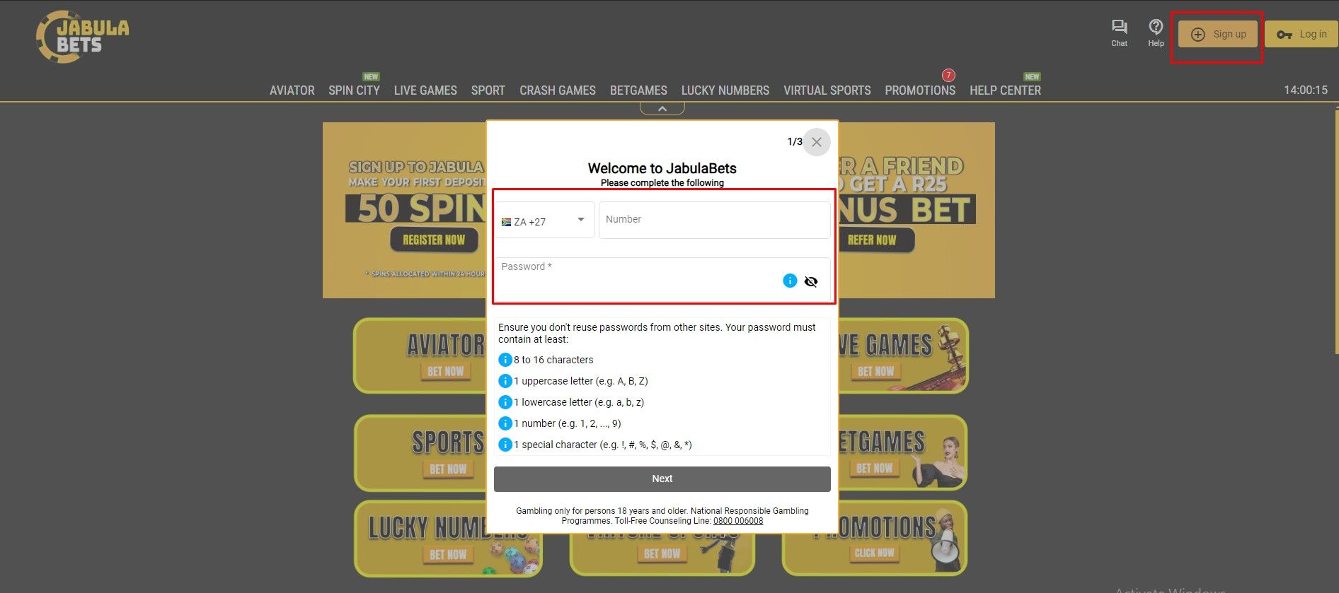 Jabula Bets Registration