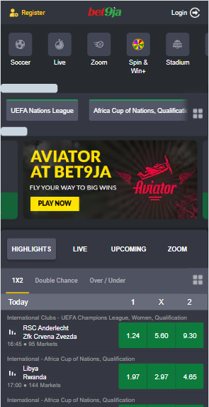  Bet9ja Mobile Sports Betting Image