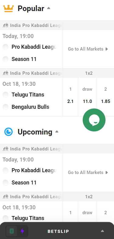  Betting in Kabaddi game