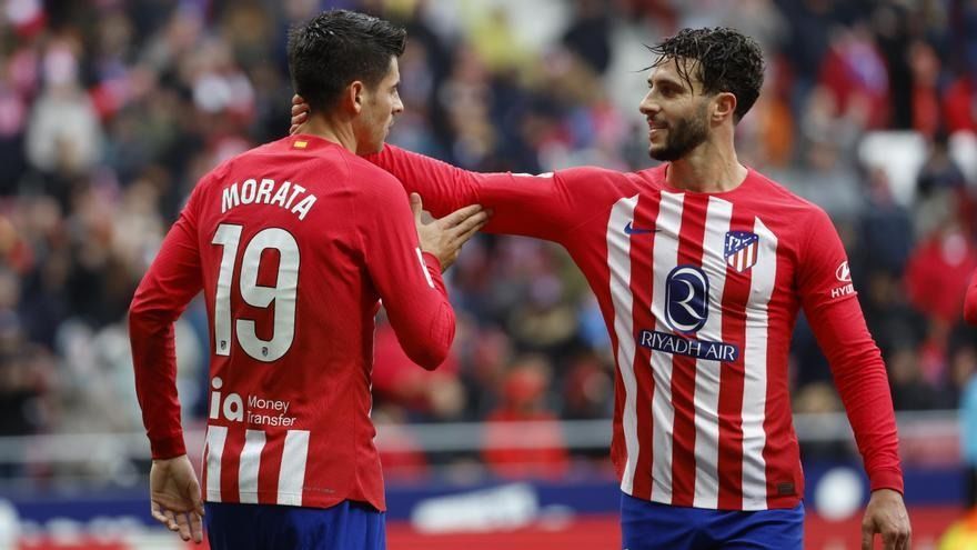 Morata y Mario Hermoso