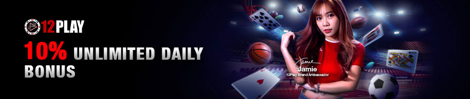 12Play Asia Daily Deposit Bonus 10%