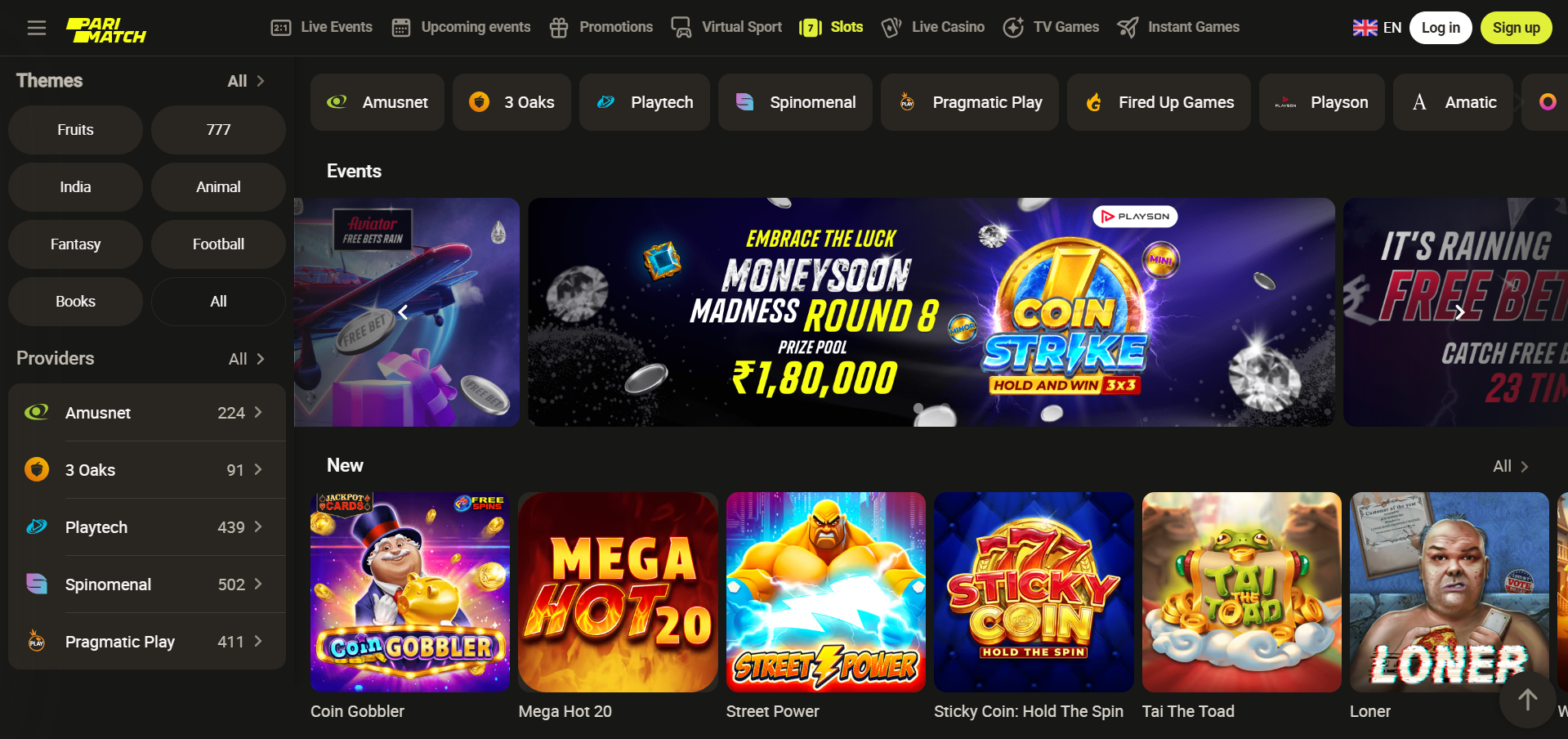 Slot games in India