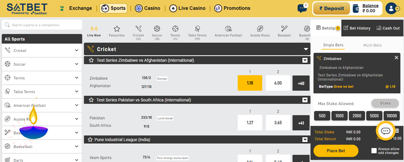 Satbet Betslip Satbet Betslip Option