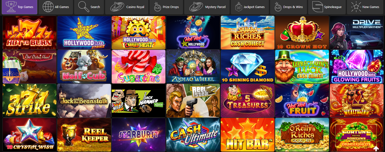 Select your Casino Games