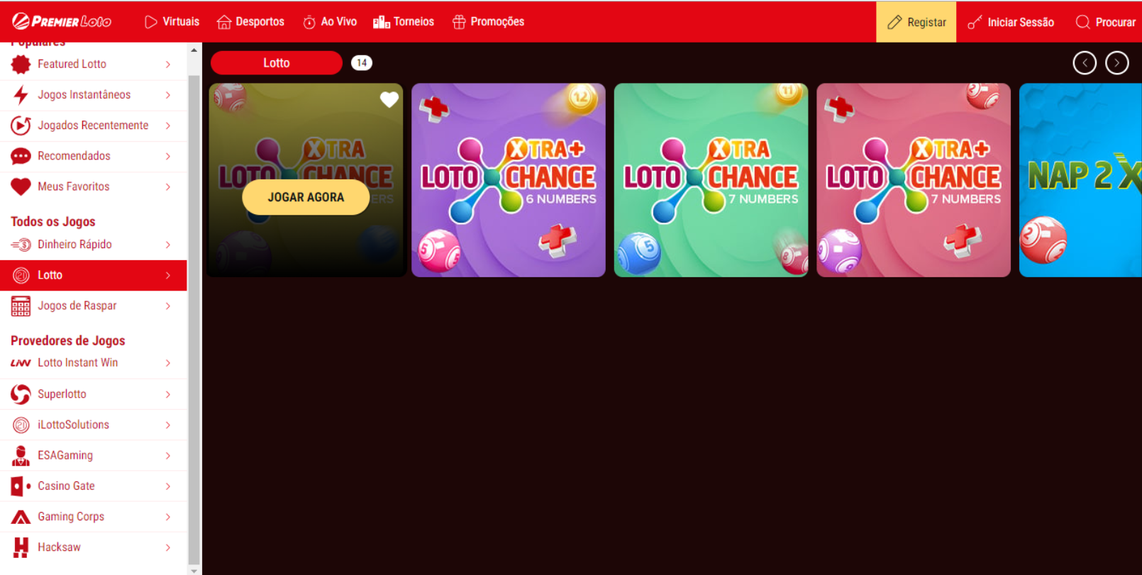 Loto online Premier Loto Mocambique