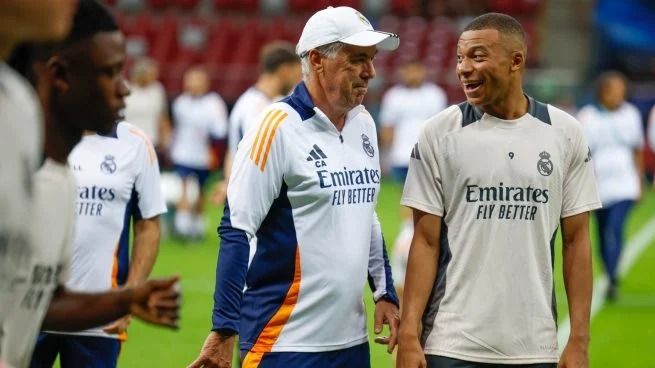 Ancelotti y Mbappé