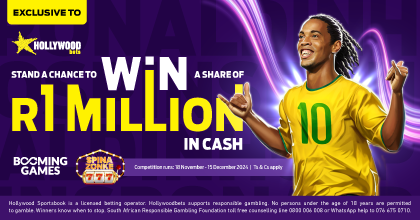 Hollywoodbets Booming Games Promotion