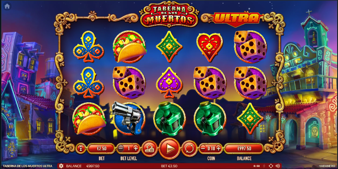 Taberna De Los Muertos casino slot banner