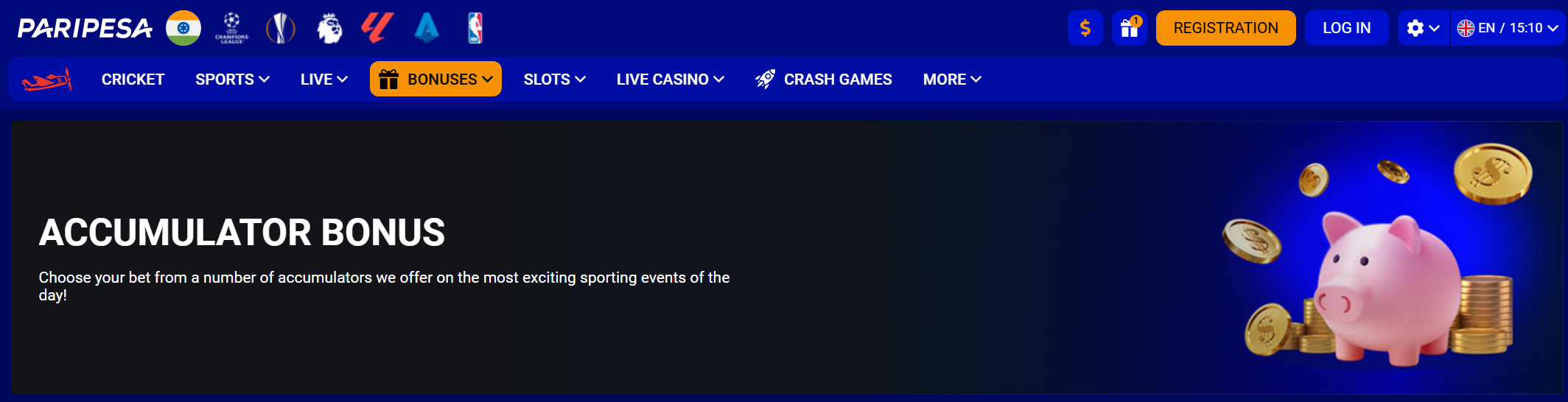 Paripesa Accumulator Bonus Paripesa Accumulator