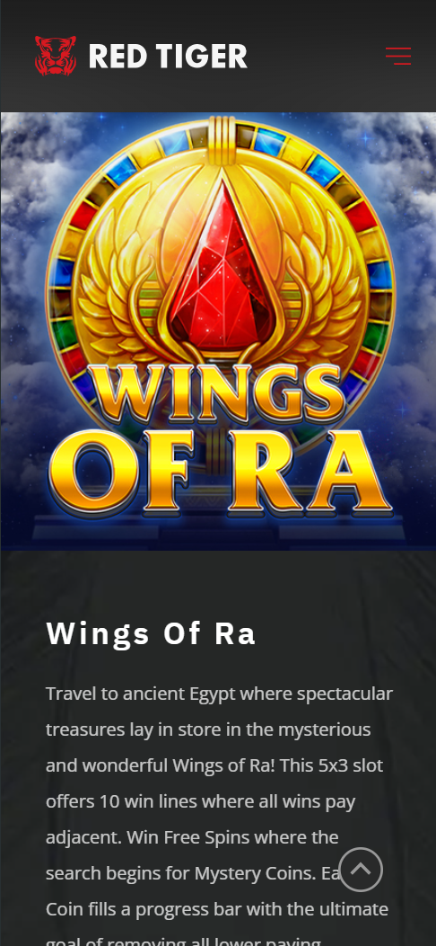 Wings of Ra on Mobile Version 