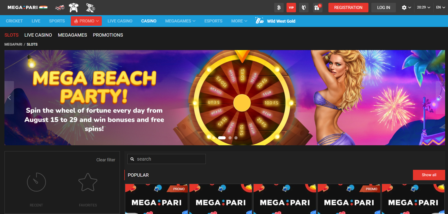 Megapari India casino