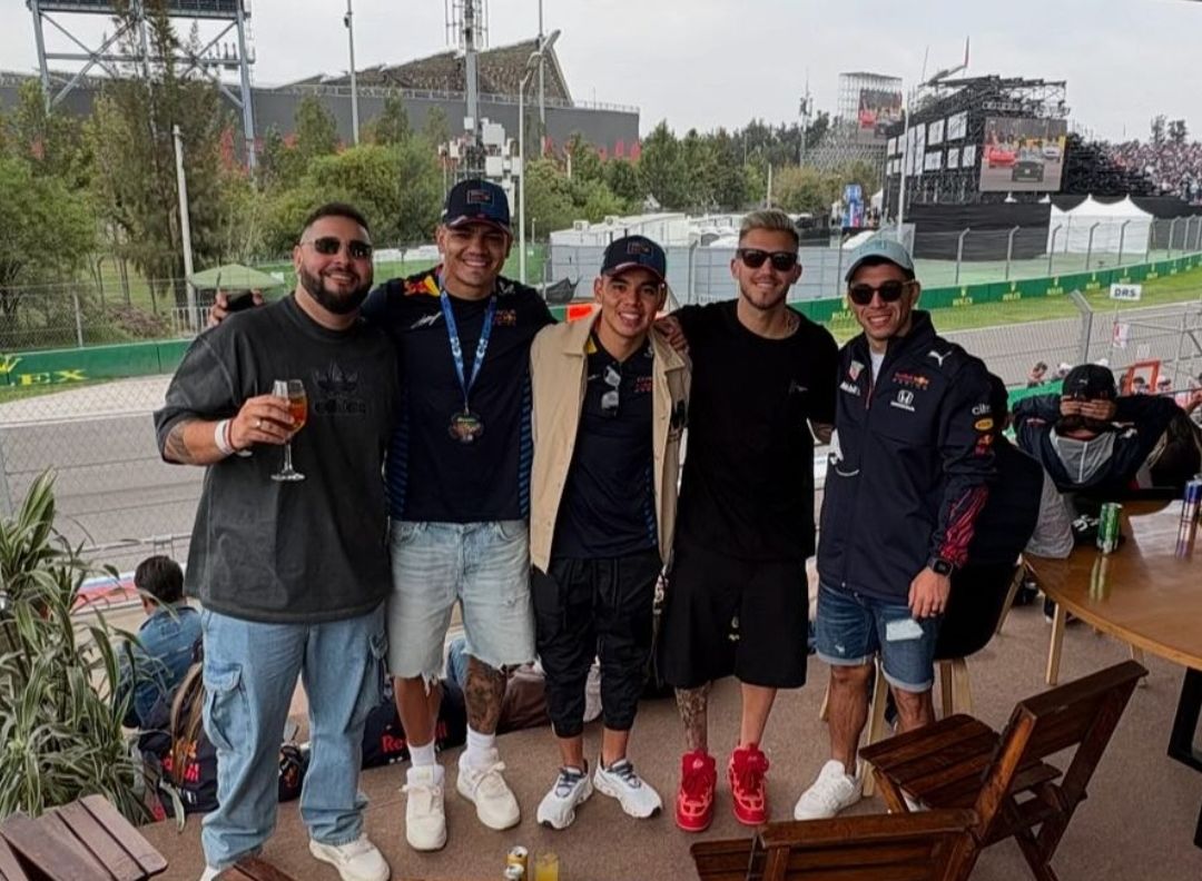 Jugadores de Cruz Azul en el GP de México.