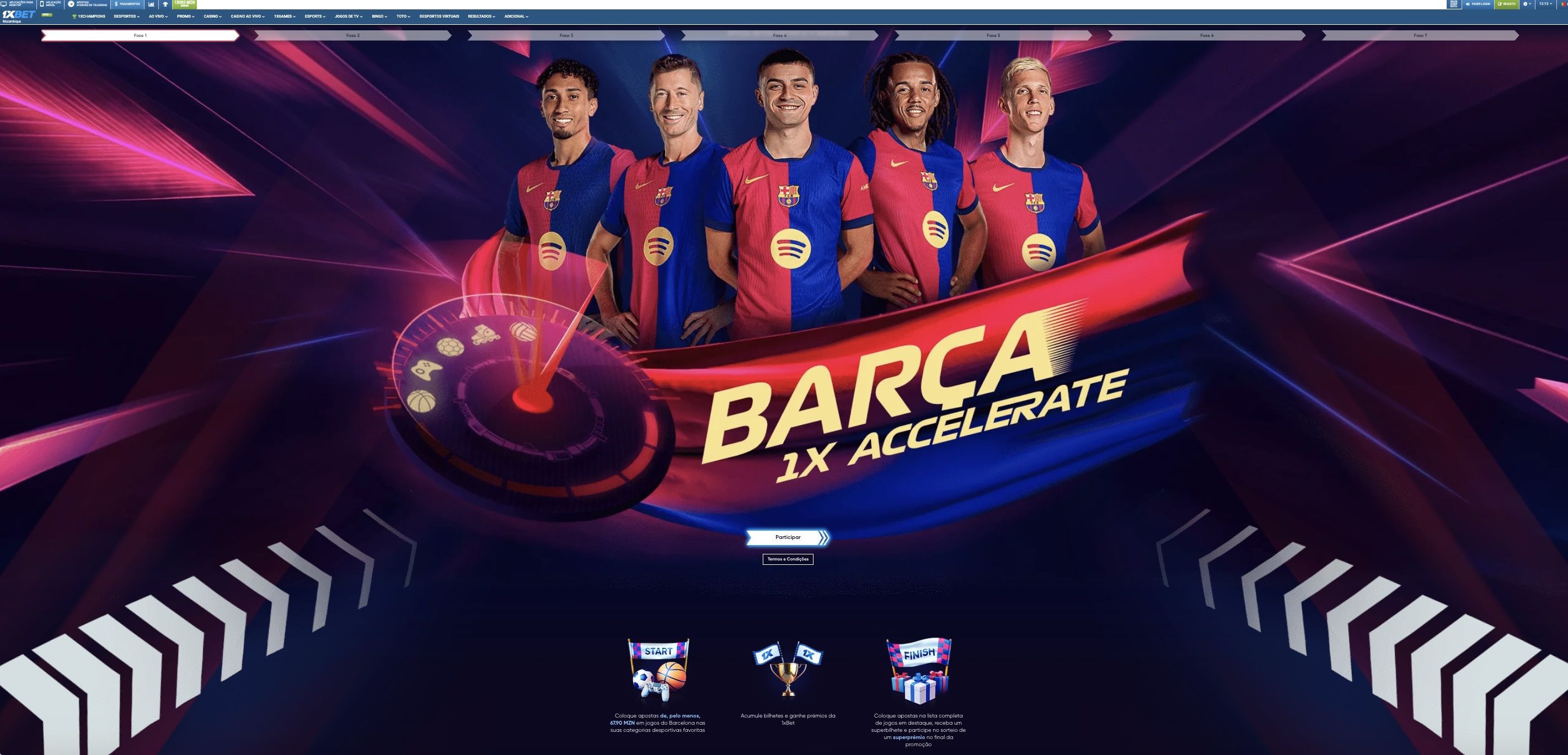 1xBet versão Desktop