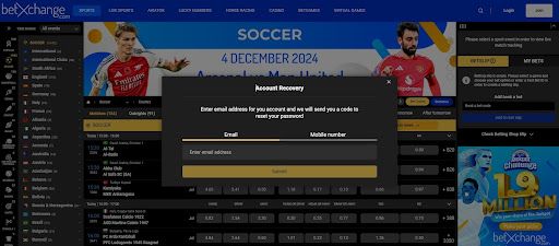 Betxchange Login