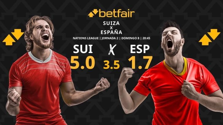 Suiza vs. España Betfair