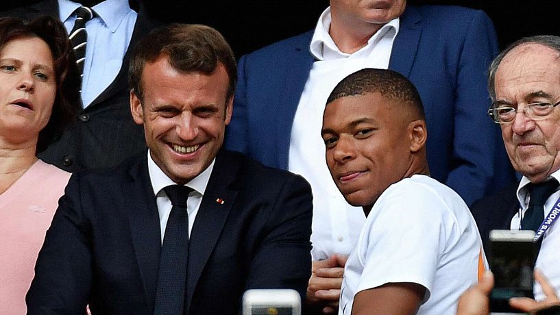 Emmanuel Macron, Kylian Mbappé