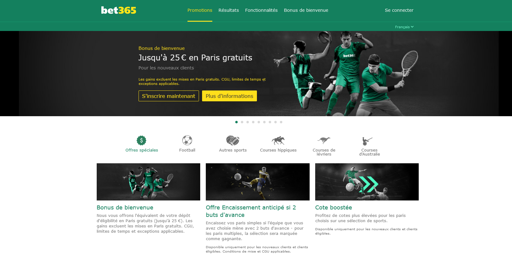 Bonus de Bienvenue Bet365 App