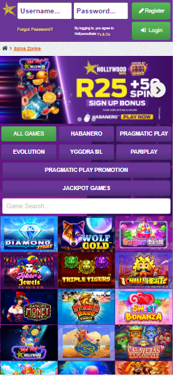  Hollywoodbets Casino mobile version image