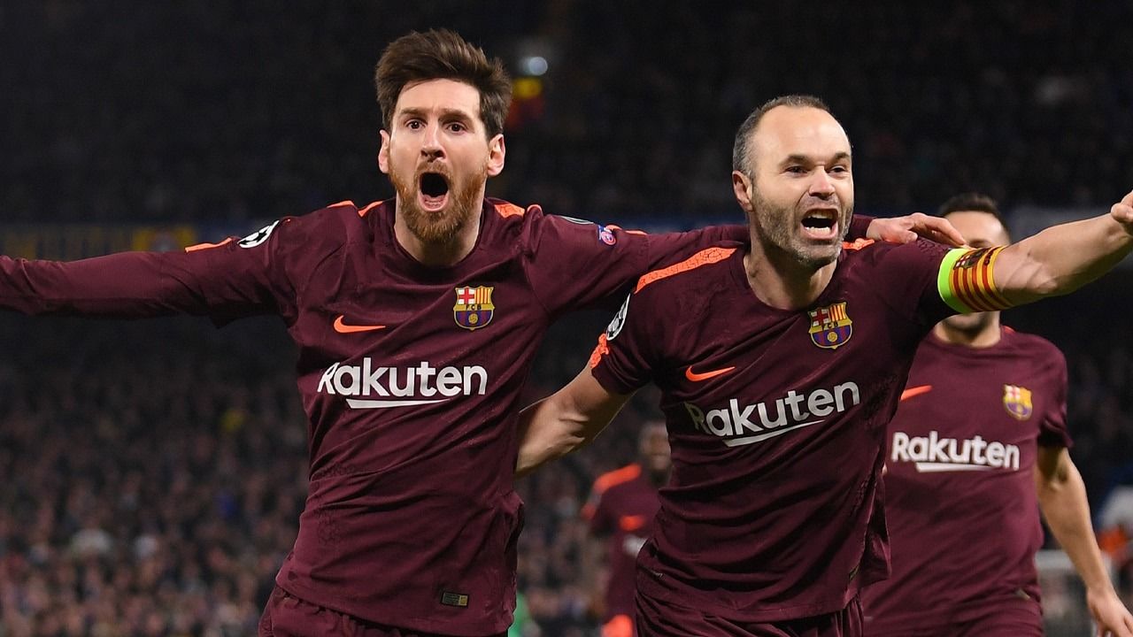 Iniesta y Messi