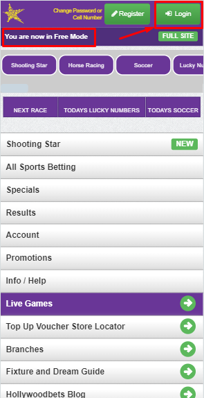 Hollywoodbets Data Free Login to Account Image