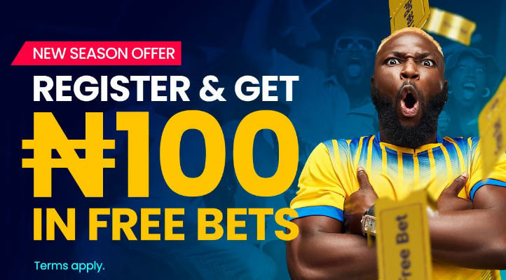 100 NGN Free Bet On Sign-Up Image