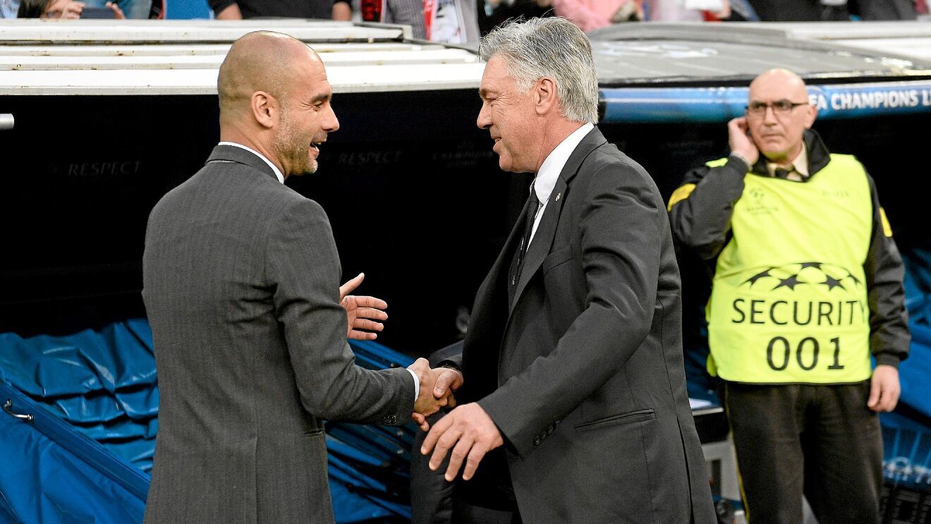 Guardiola y Ancelotti